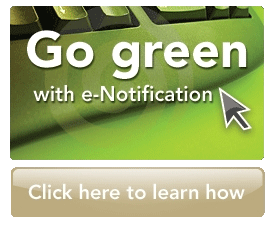 Go green with e-notifications