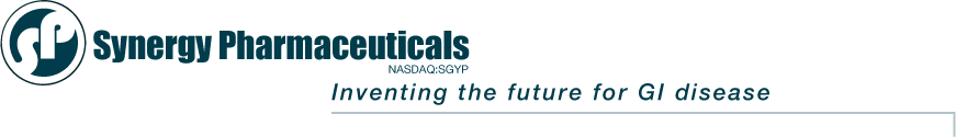 Synergy Pharmaceuticals: Inventing the future for GI disease